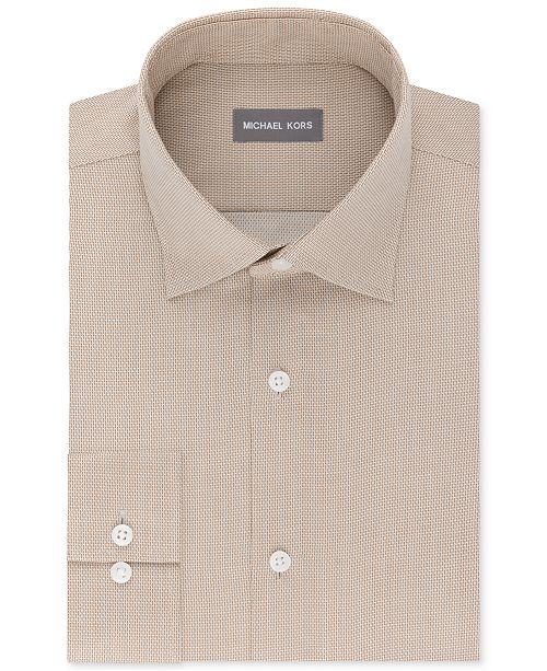 Michael Kors Men S Regular Fit Airsoft Stretch Non Iron Performance Solid Dress Shirt Reviews Dress Shirts Men Macy S