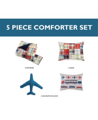 Bryce Reversible 5-Pc. Comforter Set, Full/Queen