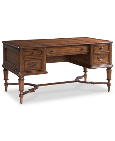 Clinton Hill Cherry Home Office Writing Desk, Created for ...