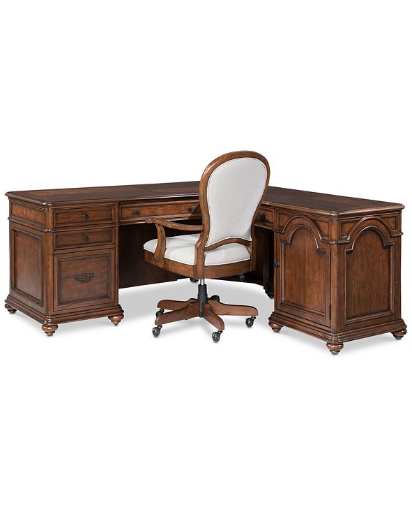 Furniture Clinton Hill Cherry Home Office Furniture, 2Pc. Set (L
