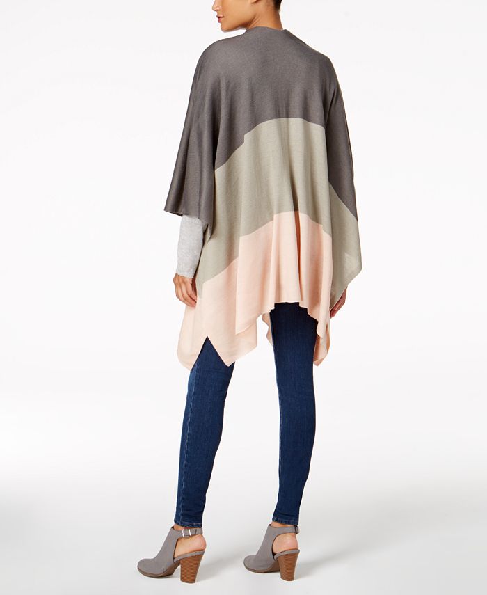 Steve Madden Mondrian Colorblocked Cape