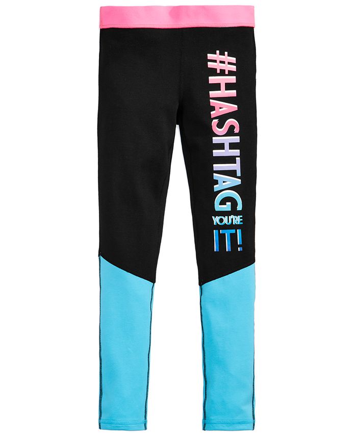 Ideology #Hashtag You're It! Graphic-Print Activewear Leggings