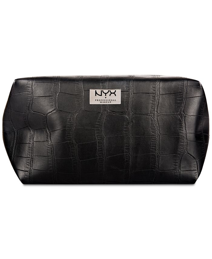 NYX Professional Makeup - NYX Black Croc-Embossed Cosmetic Bag