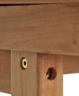 Bristol Teak 118" x 47" Outdoor Extension Dining Table, Created for Macy's 