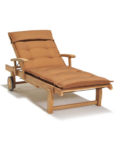 Furniture Bristol Teak Outdoor Chaise Lounge Created For Macy S Reviews Furniture Macy S