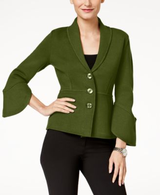 Alfani Petite Bell-Sleeve Collared 