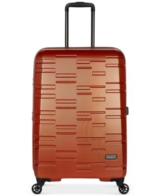 orange antler suitcase