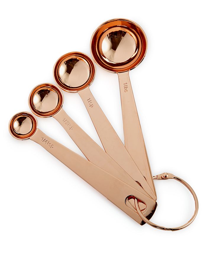 Martha Stewart Copper-Plated Set of 4 Measuring Spoons 