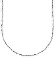 14k White Gold 16" Perfectina Chain Necklace (1-1/8mm)
