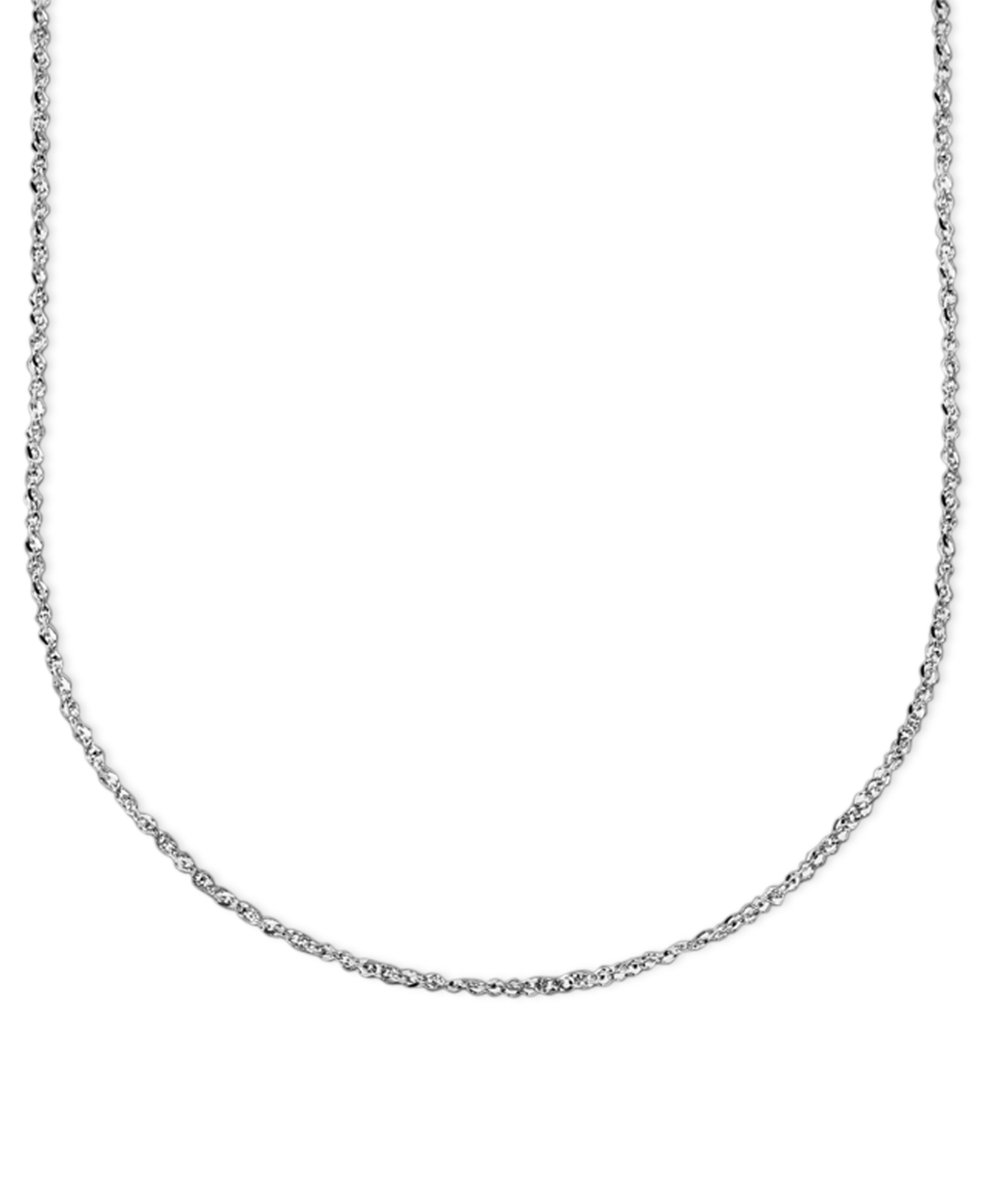 14k White Gold 16" Perfectina Chain Necklace (1-1/8mm) - White Gold