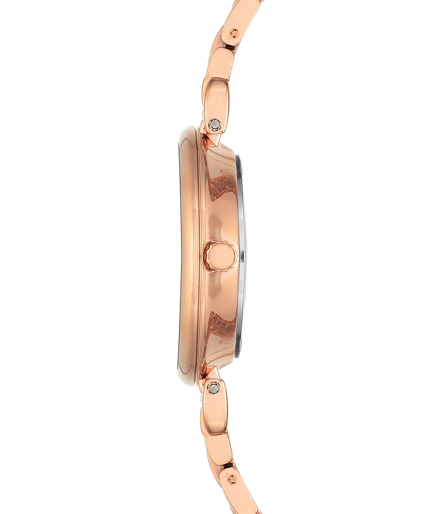Женские часы Anne Klein Rose Gold-Tone Bracelet Watch 30mm — фото 2