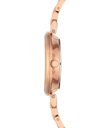 Anne Klein - Women's Rose Gold-Tone Bracelet Watch 30mm