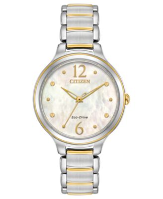 Citizen - Women's Eco-Drive  L Two-Tone Stainless Steel Bracelet Watch 32mm