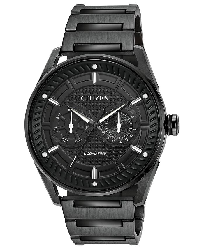 Drive Citizen Eco-Drive Men's Black Stainless Steel Bracelet Watch 42mm & Reviews - Watches Jewelry & Watches - Macy's