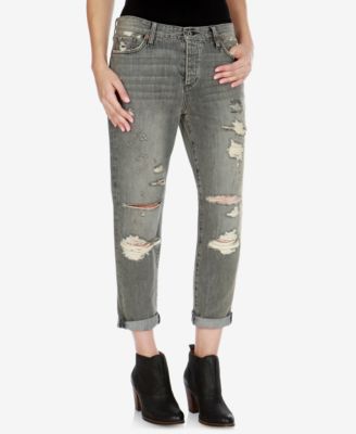 Lucky Brand - Sienna Ripped Boyfriend Jeans, Barry Wash