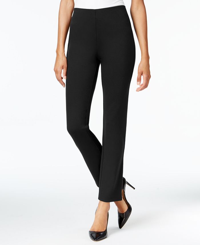 JM Collection Pull-On Tummy Control Straight Leg Pants,, 40% OFF
