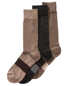 image of Perry Ellis Men-s 3-Pk. C-Fit Performance Dress Socks