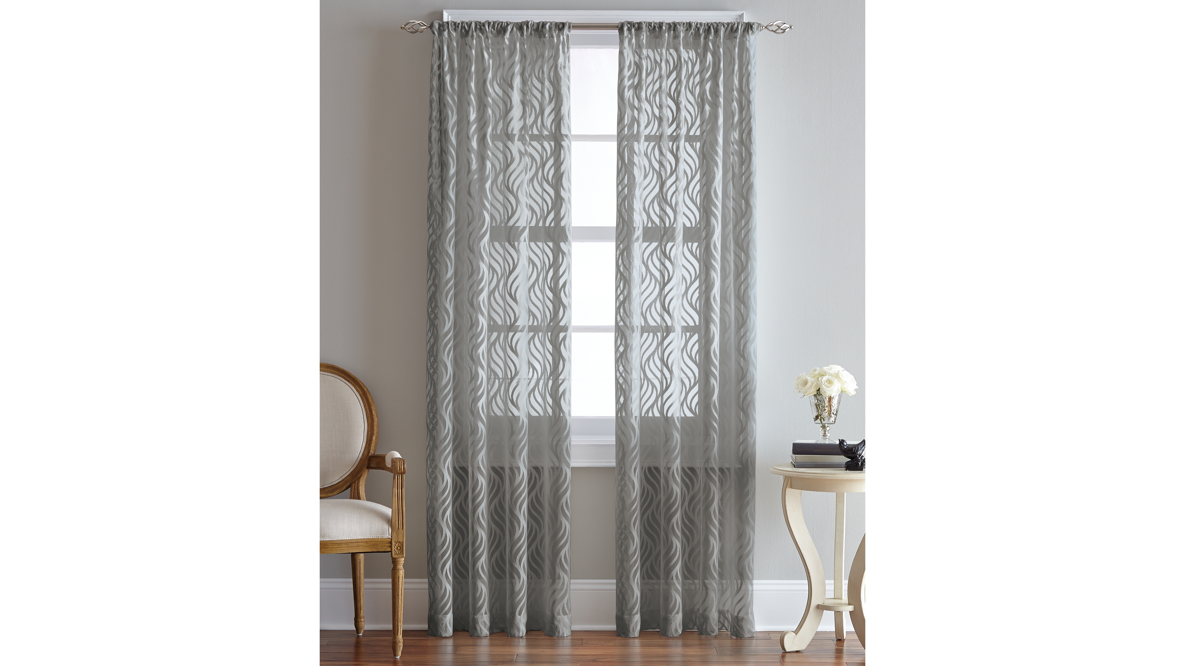 Chf Lyric Ogee 50" x 84" Rod Pocket Window Panel