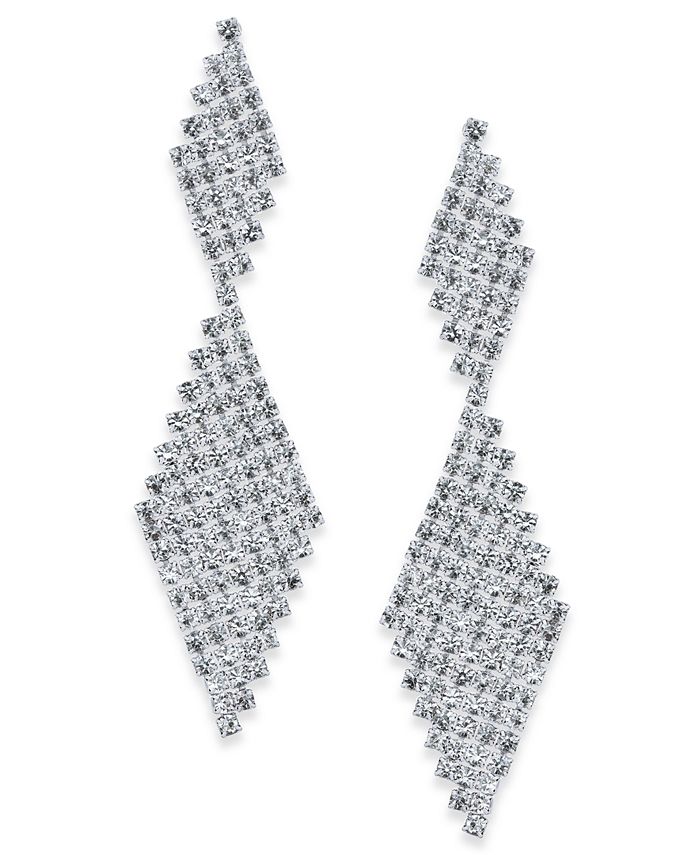 INC International Concepts - Crystal Mesh Drop Earrings