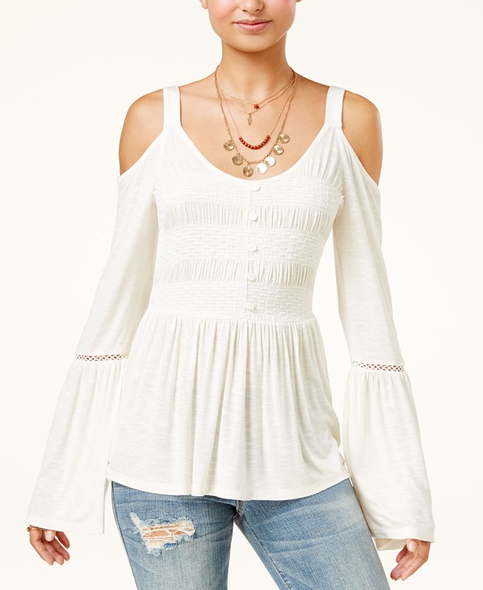 Macys bell on sale sleeve tops
