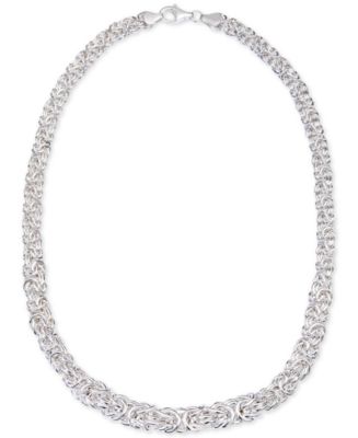 Giani Bernini Byzantine Link Collar Necklace in Sterling Silver