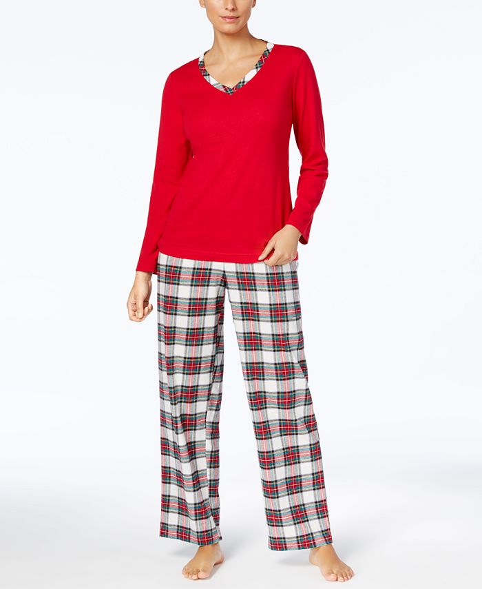 Macy's charter store club flannel pajamas