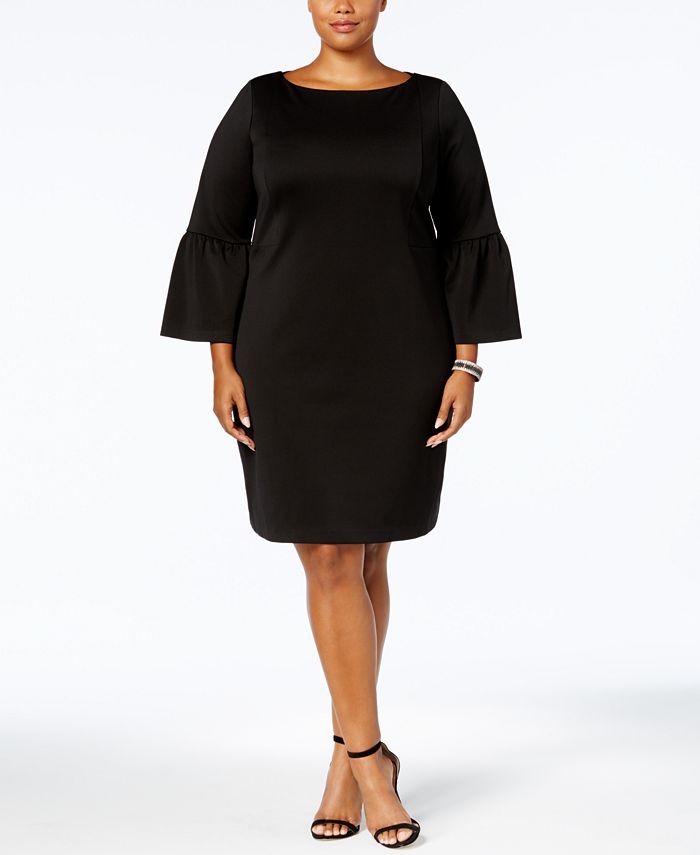 Charter Club Plus Size Ruffled-Sleeve Dress, Created for Macy's - Macy's