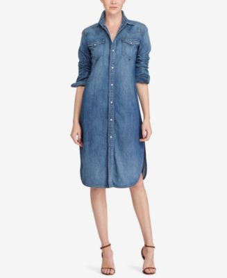 Polo ralph lauren denim shirt dress best sale