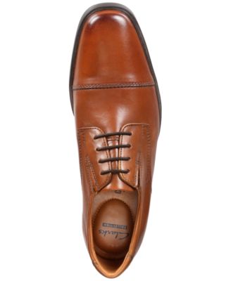 clarks tilden men's ortholite cap toe dress shoes