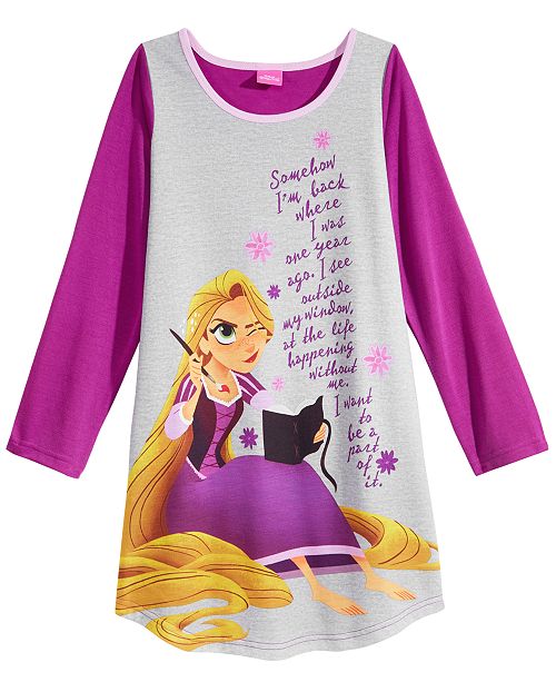 Disney Tangled Rapunzel Nightgown Little Girls Big Girls
