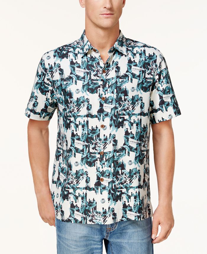 Tommy Bahama Men's Big App Printed Silk Shirt - Macy's