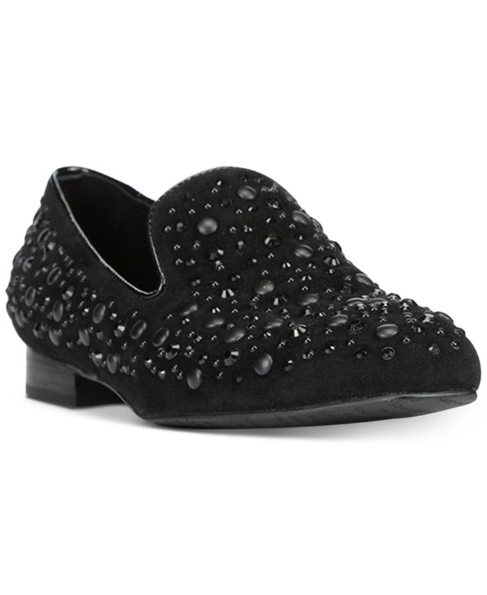 Macys womens black loafers on sale