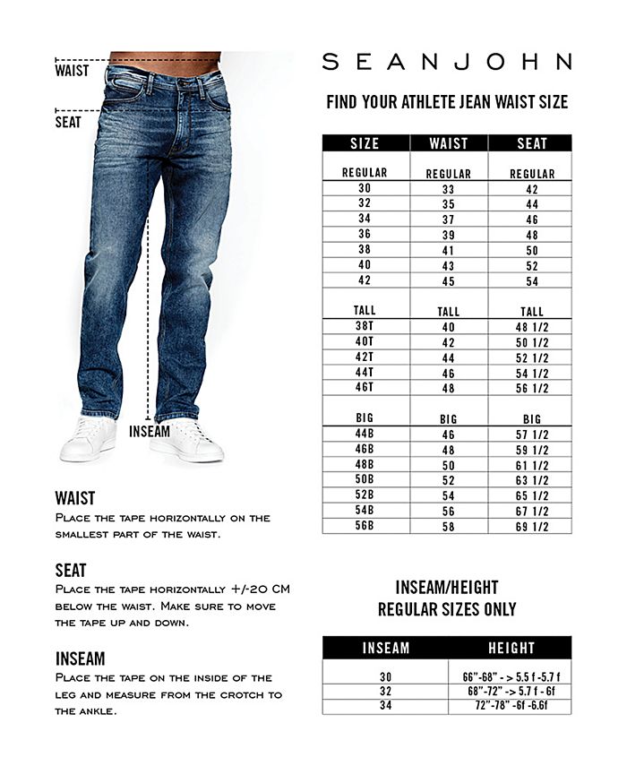 Sean John Men's Athlete Tapered-Fit Jeans, Created for Macy's & Reviews ...