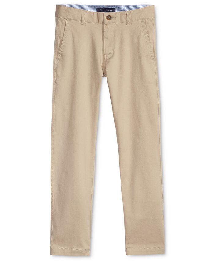 Tommy Hilfiger Toddler Boys Flat-Front Stretch Chino Pants - Macy's