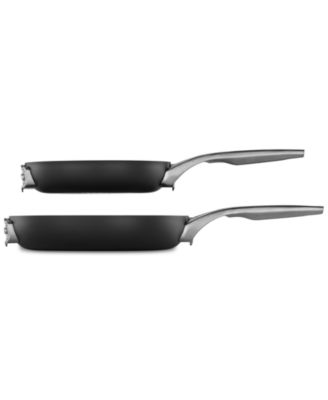 Calphalon - Premier 2-Pc. Space-Saving Hard-Anodized Non-Stick Fry Pan Set