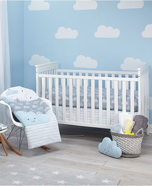 NoJo Happy Little Clouds 5-Pc. Crib Bedding Set & Reviews ...