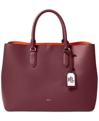 burgundy ralph lauren bag