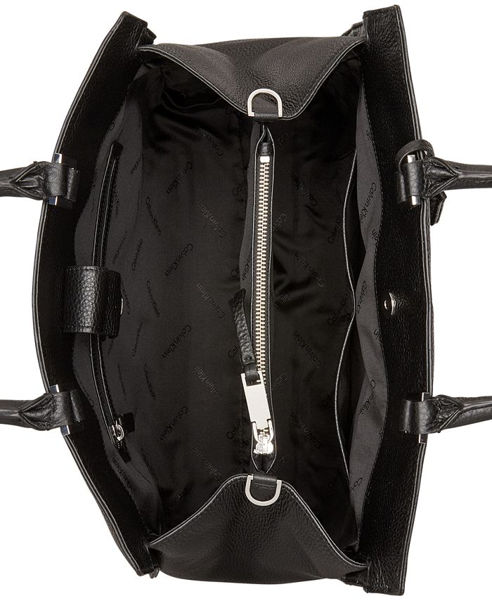 Calvin Klein Belted Large Tote Bag & Reviews - Handbags & Accessories ...