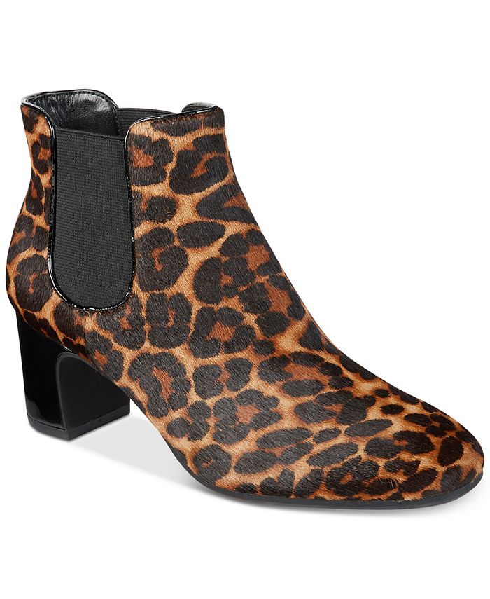 Macy's leopard print clearance booties