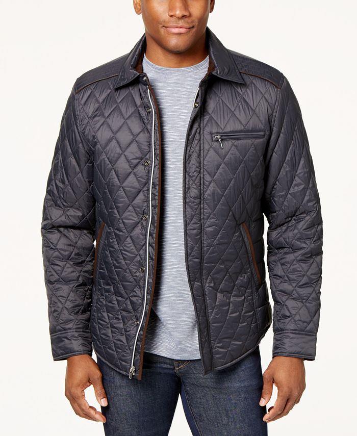 Tasso Elba Men's Quilted Jacket, Created for Macy's - Macy's