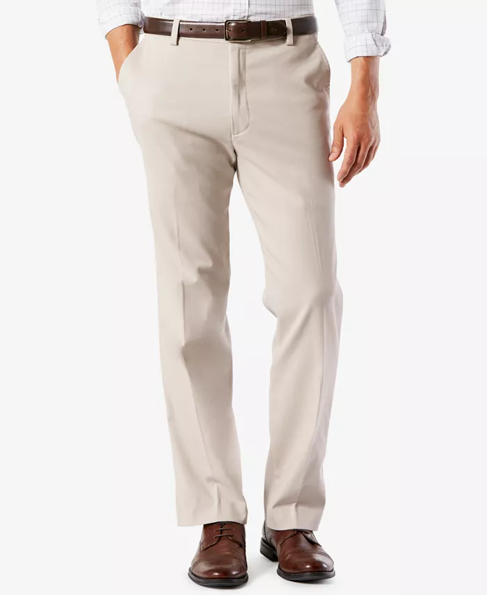 Men's Easy Classic Fit Khaki Stretch Pants - thumbnail 9