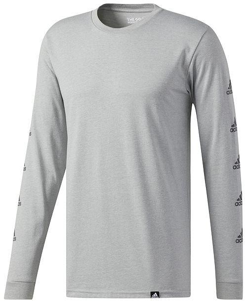 adidas Men's Mini Logo LongSleeve TShirt & Reviews TShirts Men