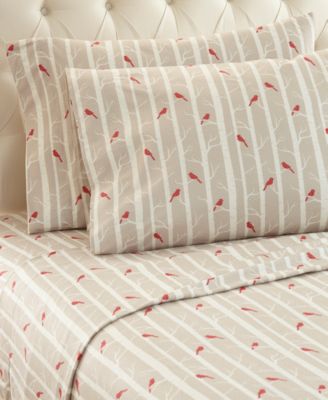 Micro Flannel&reg; Printed 3-Pc. Sheet Set, Twin