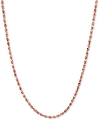 Macy's - Rope Necklace in 14k Rose Gold