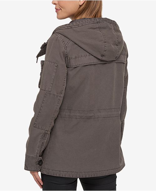 Levi's Hooded Military Jacket Coats Women Macy's
