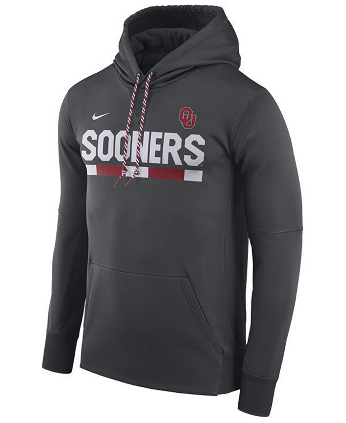 Nike Men s Oklahoma Sooners Therma Fit Sideline Hoodie Macy s