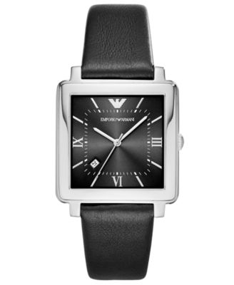 emporio armani men's square watch