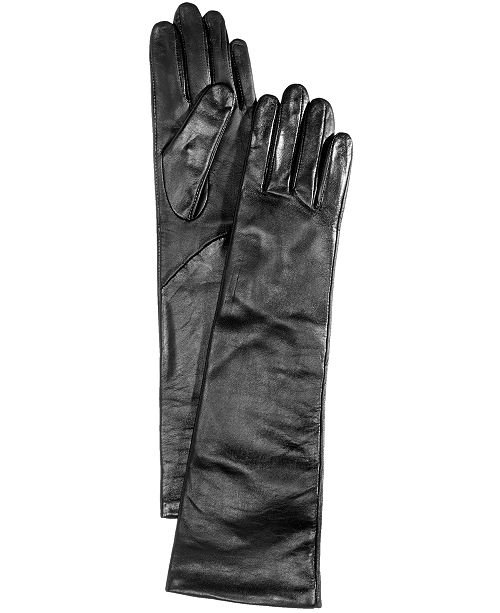 Charter Club Long Leather Tech Gloves, Created for Macy's & Reviews