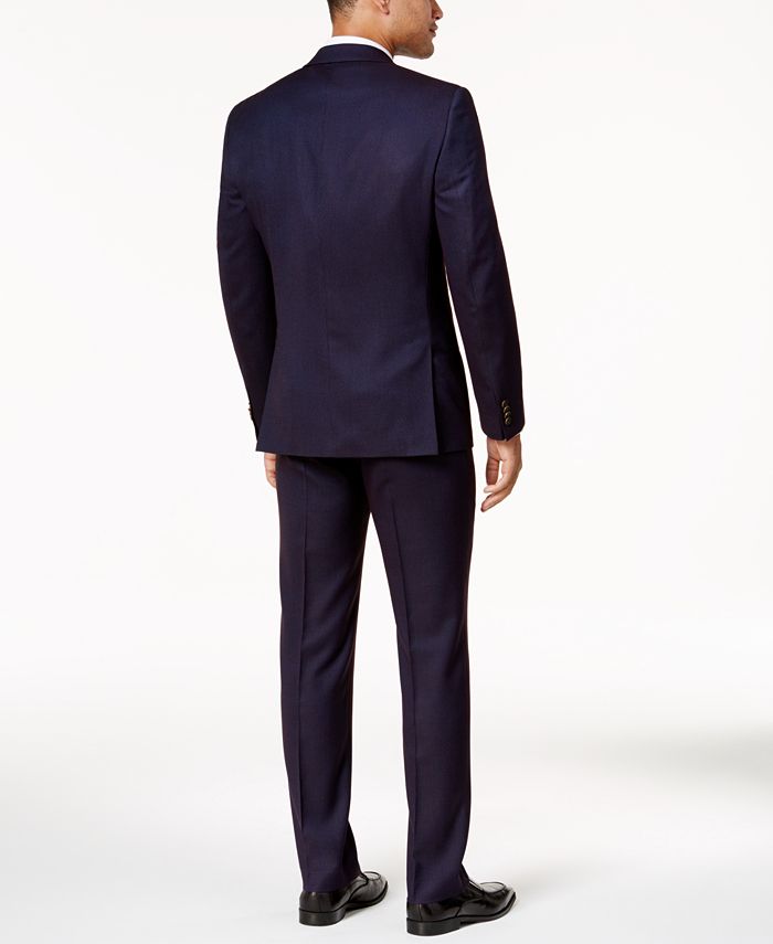 Sean John Men's Slim-Fit Purple Birdseye Suit Separates - Macy's