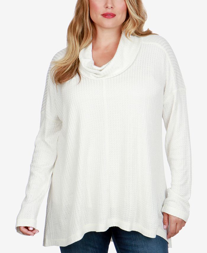 Lucky Brand Trendy Plus Size Cowl Neck Thermal Top Macy s